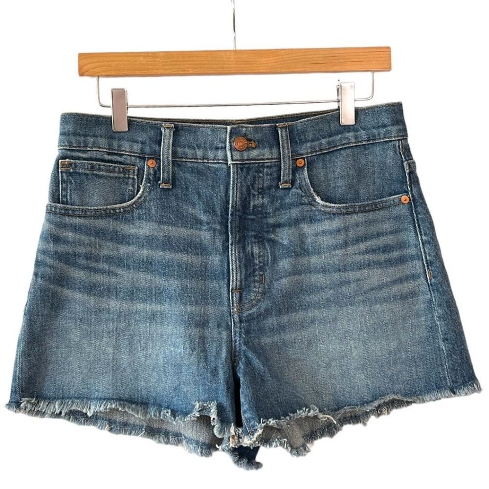 Madewell The Perfect Jean Shorts Rayburn Wash Comfort Stretch Edition Size 28 - Picture 1 of 11